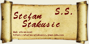 Stefan Stakušić vizit kartica